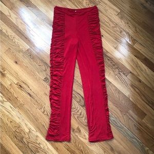Iamgia ruched red pants